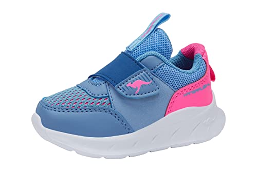 KangaROOS Jungen Mädchen K-IR Rush V Sportschuhe, Dusk Blue/neon pink, 26 EU von KangaROOS