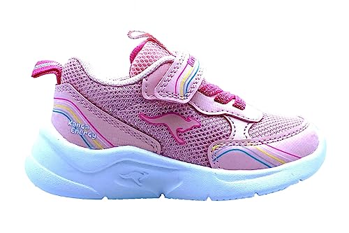 KangaROOS Jungen Mädchen K-NY Peppa EV Sneaker, Rose/Silver, 22 EU von KangaROOS