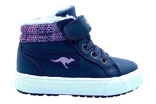 KangaROOS Jungen K-Ten Kangu Sneaker, Dk Navy Grape, 23 EU von KangaROOS