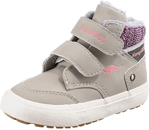 KangaROOS Jungen Mädchen KAVU Primo V Sneaker, Vapor Grey Dusty Rose, 27 EU von KangaROOS