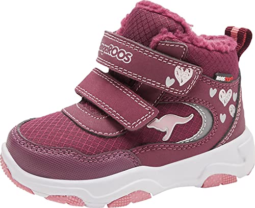 KangaROOS Jungen Mädchen KS-Freezer V RTX Stiefel, dk Berry/Dusty Rose, 21 EU von KangaROOS