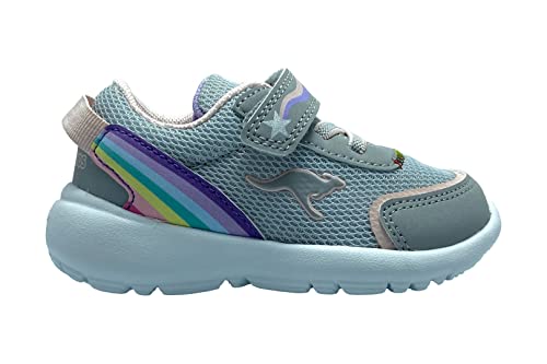 KangaROOS Jungen Mädchen KY-Motley EV Sneaker, Vapor Grey/Frost pink, 28 EU von KangaROOS