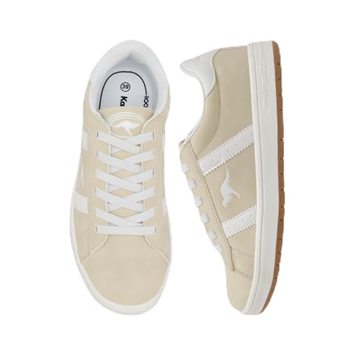 KangaROOS Jungen Unisex Kinder K-CA Miles OS Sneaker, beige/White, 28 EU KangaROOS Jungen Unisex Kinder K-CA Miles OS Sneaker, beige/White, 28 EU von KangaROOS