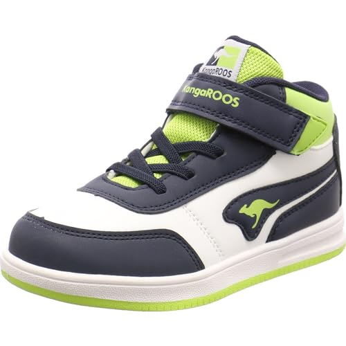 KangaROOS Jungen Unisex Kinder K-CPI Tive Mid EV Sneaker, dk Navy/Lime, 27 EU von KangaROOS