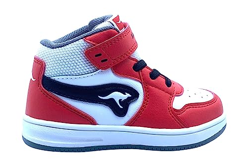 KangaROOS Jungen Unisex Kinder K-CPI Winnie EV Sneaker, Fiery red/Jet Black, 23 EU von KangaROOS