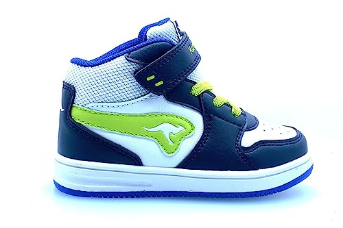 KangaROOS Jungen Unisex Kinder K-CPI Winnie EV Sneaker, dk Navy/Lime, 26 EU von KangaROOS