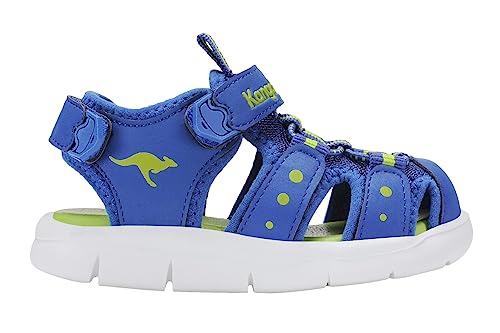 KangaROOS Jungen Unisex Kinder K-Mini Sandale, Navy/Lime, 22 EU von KangaROOS