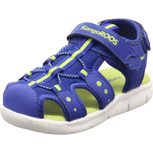 KangaROOS Jungen Unisex Kinder K-Mini Sandale, Navy/Lime, 22 EU von KangaROOS