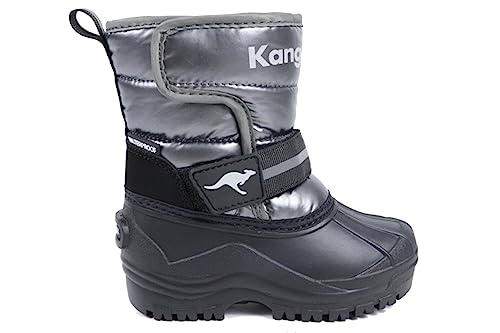 KangaROOS Jungen Unisex Kinder K-Shell II Stiefel, Steel Grey/metallic, 28 EU von KangaROOS