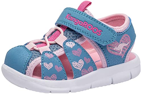 KangaROOS Unisex Kinder K-tiffy Sandale, Rosa Blau, 25 EU von KangaROOS