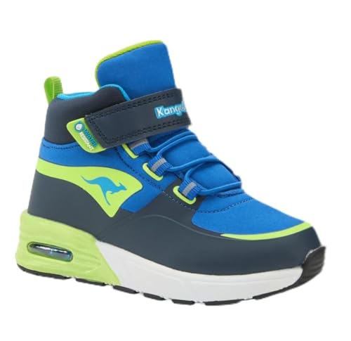 KangaROOS Jungen Unisex Kinder K-XI Creed Mid EV Sneaker, dk Navy/Lime, 29 EU von KangaROOS