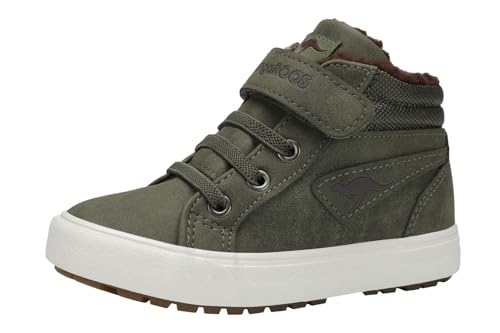 KangaROOS Jungen Unisex Kinder KAVU III Sneaker, Olive/Coffee, 29 EU von KangaROOS