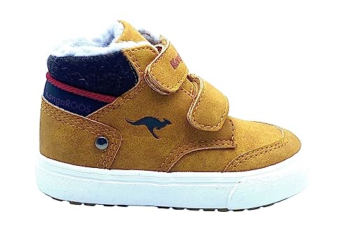 KangaROOS Unisex Kinder Kavu Primo V Sneaker, Tan Yellow Rouge, 21 EU von KangaROOS