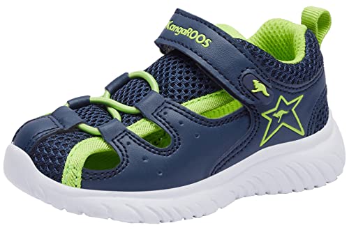 KangaROOS Unisex Kinder Ki-speedlite Ev Sandale, Grün Blau, 24 EU von KangaROOS