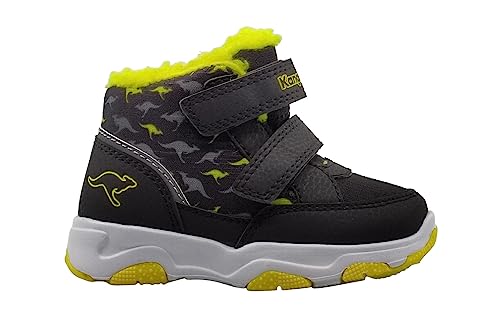 KangaROOS Jungen Unisex Kinder KS-Goku V Stiefel, Jet Black/Lemon Chrome, 30 EU KangaROOS Jungen Unisex Kinder KS-Goku V Stiefel, Jet Black/Lemon Chrome, 30 EU von KangaROOS