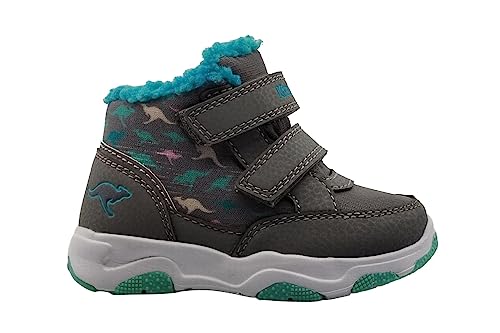 KangaROOS Jungen Unisex Kinder KS-Goku V Stiefel, Ultimate Grey/Ocean, 21 EU von KangaROOS