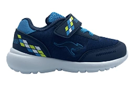 KangaROOS Jungen Unisex Kinder KY-Match EV Sneaker, dk Navy/Sky, 21 EU von KangaROOS