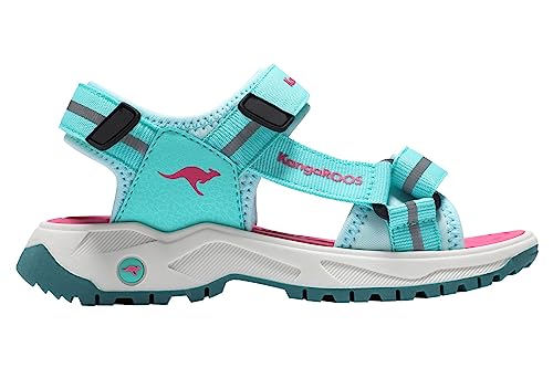 KangaROOS K-AS Elwi Sandale, Ocean/Daisy pink, 31 EU von KangaROOS