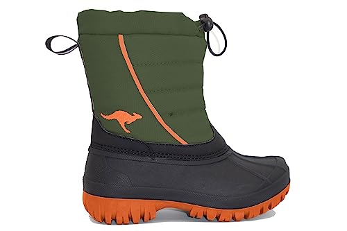 KangaROOS K-Shell II Schneestiefel, Olive/Flame, 34 EU von KangaROOS