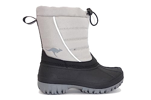 KangaROOS Unisex Kinder K-ben Schneestiefel, Vapor Grey, 30 EU von KangaROOS