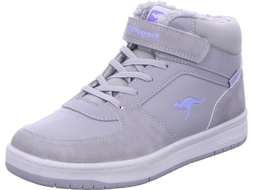 KangaROOS K-CP Bound Mid EV Sneaker, Ultimate Grey/lavendin, 34 EU von KangaROOS