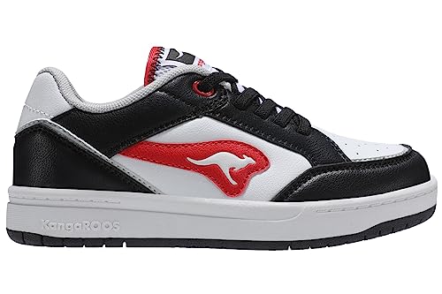 KangaROOS Unisex Kinder K-cp Dallas Sneaker, Jet Black Fiery Red, 30 EU KangaROOS Unisex Kinder K-cp Dallas Sneaker, Jet Black Fiery Red, 30 EU von KangaROOS