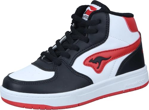 KangaROOS Unisex Kinder K-cp Deck Mid Rv Sneaker, Jet Black Fiery Red, 30 EU KangaROOS Unisex Kinder K-cp Deck Mid Rv Sneaker, Jet Black Fiery Red, 30 EU von KangaROOS