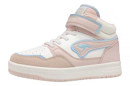 KangaROOS Mädchen K-cp Dunkin Mid Ev Sneaker, Crystal Gray Blue Sky, 34 EU von KangaROOS