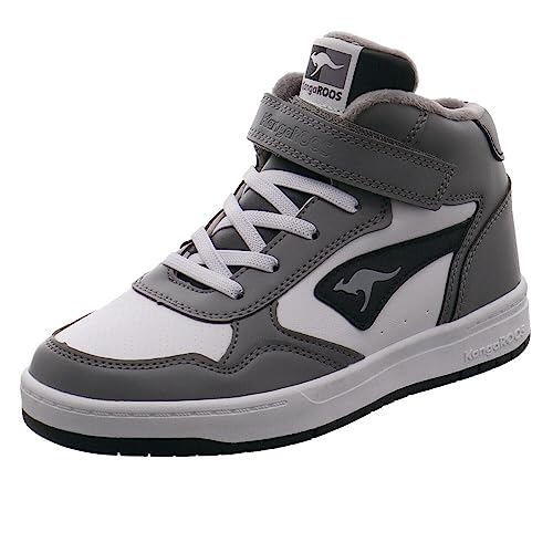 KangaROOS Unisex Kinder K-cp Jumbo Ev Sneaker, Steel Grey Jet Black, 31 EU von KangaROOS