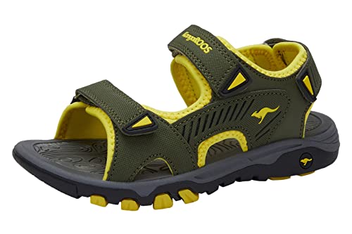 KangaROOS K-Celtic Barbo Sandale, Olive/Lemon Chrome, 32 EU von KangaROOS