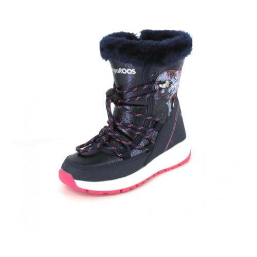 KangaROOS K-Cg Monja Ev Schneestiefel, dk Navy/Daisy pink, 31 EU von KangaROOS