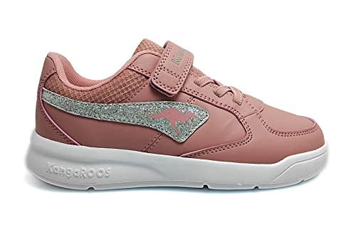 KangaROOS K-Slide Shine Sneaker, Dusty Rose/Silver, 34 EU von KangaROOS