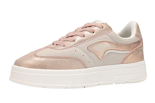 KangaROOS K-GK Meenie Sneaker, Crystal Gray/metallic Muse, 38 EU von KangaROOS
