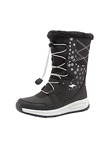 KangaROOS K-Glaze RTX Unisex-Kinder Stiefel, Schwarz (Jet Black/Silver 5002), 25 EU von KangaROOS
