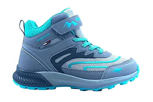 KangaROOS K-HK Teak Mid EV RTX Wanderschuh, Ultimate Grey/Ocean, 28 EU von KangaROOS