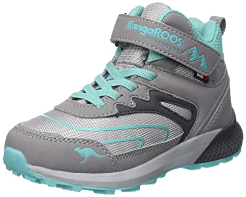 KangaROOS K-HK Teak Mid EV RTX Wanderschuh, Ultimate Grey/Ocean, 29 EU von KangaROOS