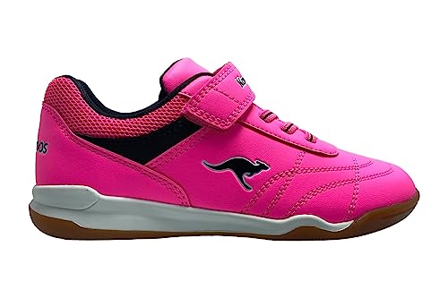 KangaROOS K-highyard Ev Sneaker, Neon Pink Jet Black, 33 EU von KangaROOS