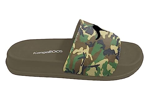 KangaROOS K Kiddo Slides, Khaki/camo, 29 EU von KangaROOS