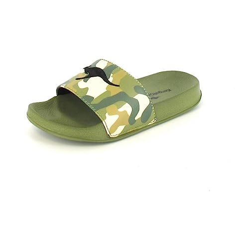 KangaROOS K Kiddo Slides, Khaki/camo, 32 EU von KangaROOS