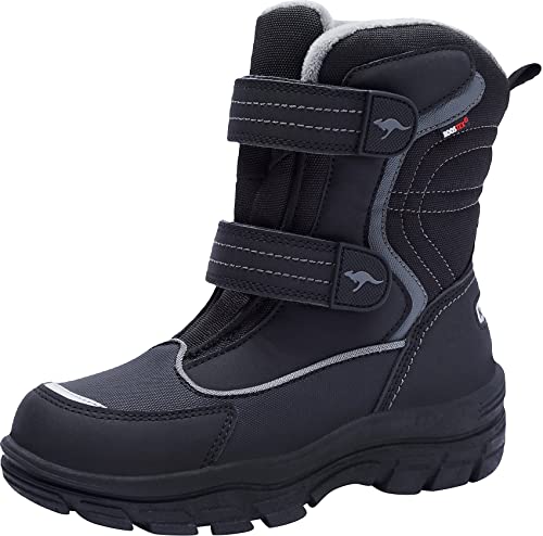 KangaROOS K-Leno V RTX Herbst-& Winterstiefel, Jet Black/Steel Grey, 30 EU von KangaROOS