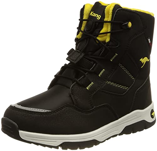 KangaROOS K-MJ North RTX Stiefel, Jet Black/neon Yellow, 28 EU von KangaROOS