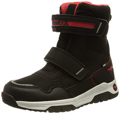 KangaROOS K-MJ Sharp V RTX Trekking-& Wanderstiefel, Jet Black/Fiery red, 25 EU von KangaROOS