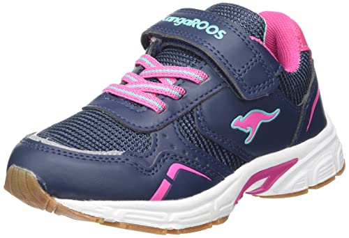 KangaROOS K-NI Lucky Ev Hallenturnschuh, Dk Navy Daisy Pink, 29 EU von KangaROOS