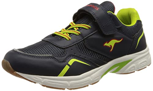 KangaROOS K-NI Lucky Ev Hallenturnschuh, Dk Navy Lime, 28 EU von KangaROOS