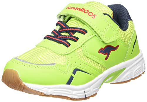KangaROOS Unisex Kinder K-NI Lucky Ev Hallenturnschuh, Lime Dk Navy, 38 EU von KangaROOS
