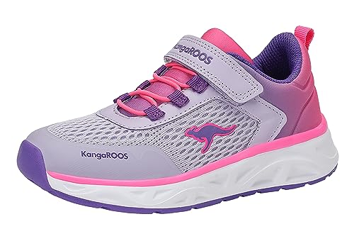 KangaROOS K-OK Swirl EV Sneaker, Misty Lilac/neon pink, 31 EU von KangaROOS