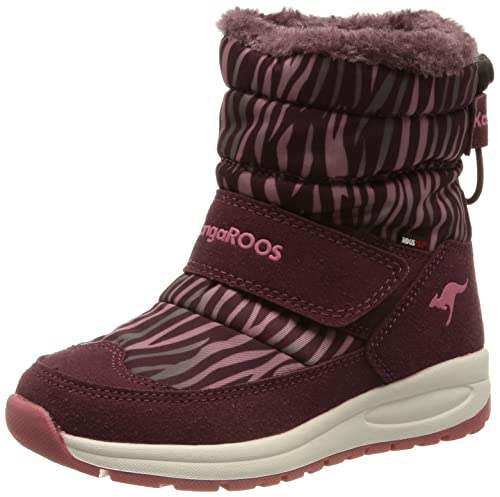 KangaROOS K-PE Marty RTX Stiefel, dk Berry/Zebra, 29 EU von KangaROOS