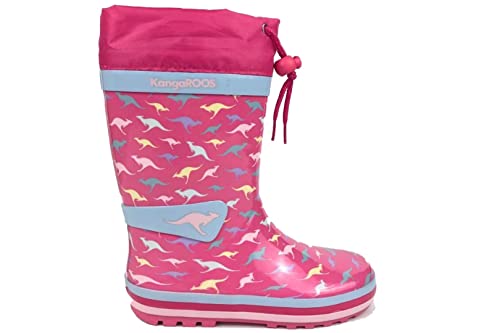 KangaROOS K-Rain Gummistiefel, Fandango pink/Kangaroo, 32 EU von KangaROOS