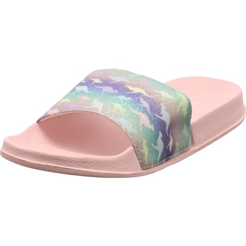 KangaROOS K Shine Slides, Rose/Animal, 29 EU von KangaROOS