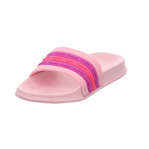 KangaROOS K-Slide Stripe Flache Sandale, Frost pink/Daisy pink, 31 EU von KangaROOS